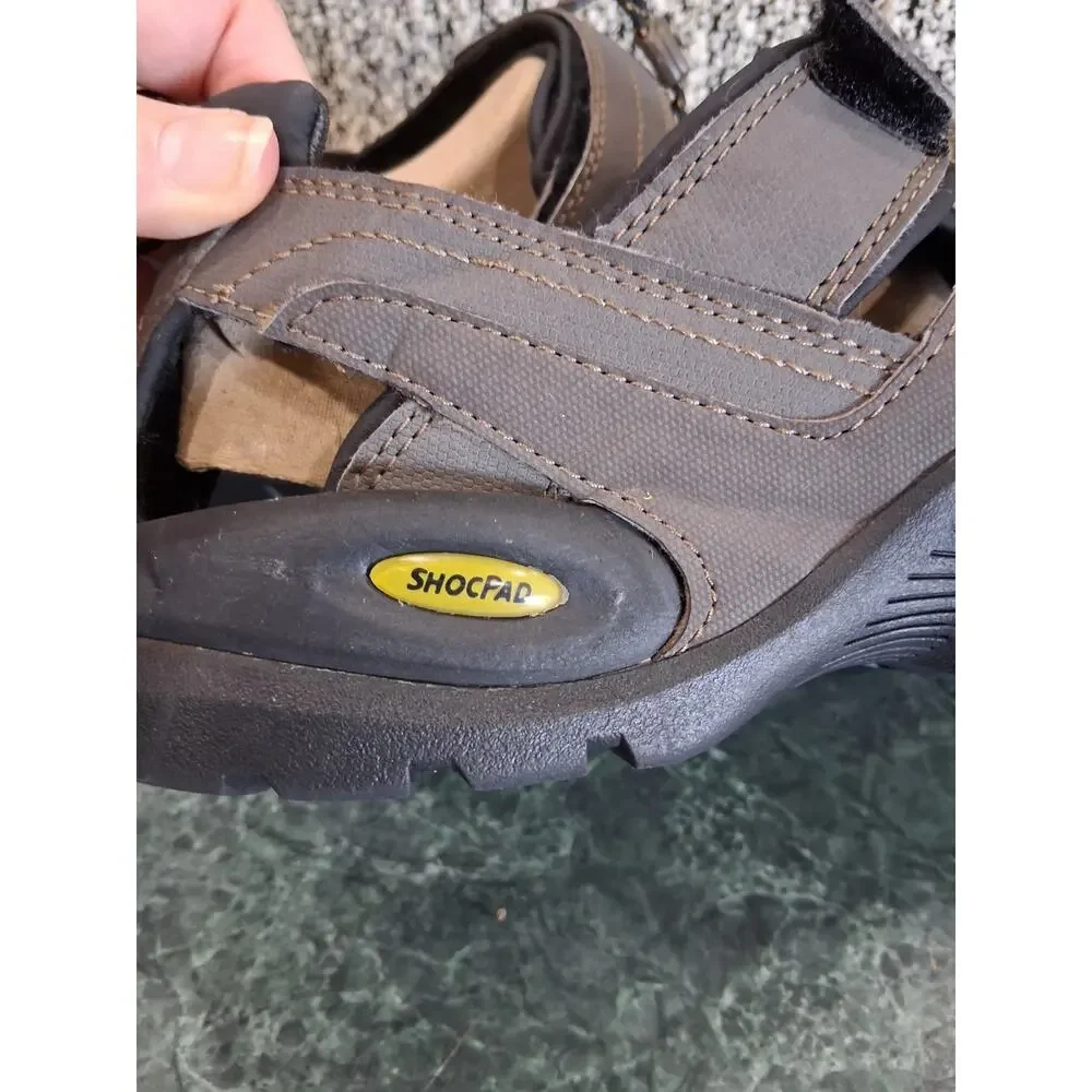 Teva Forebay Fisherman Hiking Water Sandals Shoc Pad Brown 1001116 Mens Sz 10